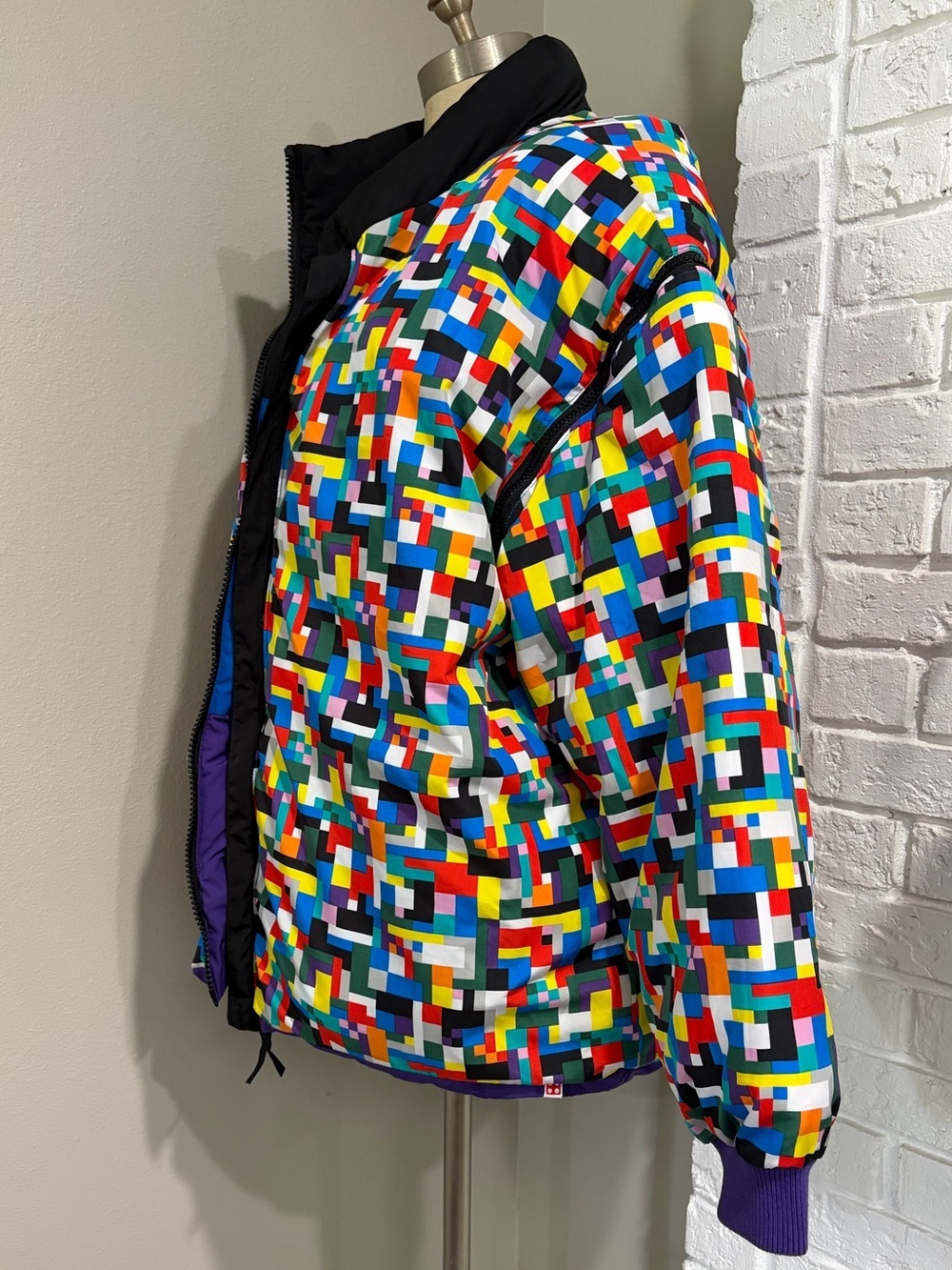 Lego Collection Colorful Geometric Puffer Jacket - Multicolor - Picture 2 of 7